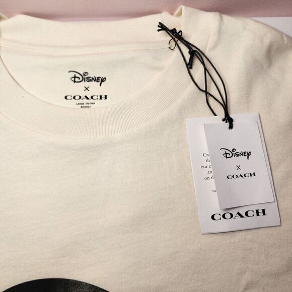 NWT Disney X Coach CN321 WOMEN'S Mickey Mouse Skater T Shirt L Large - Picture 2 of 5
